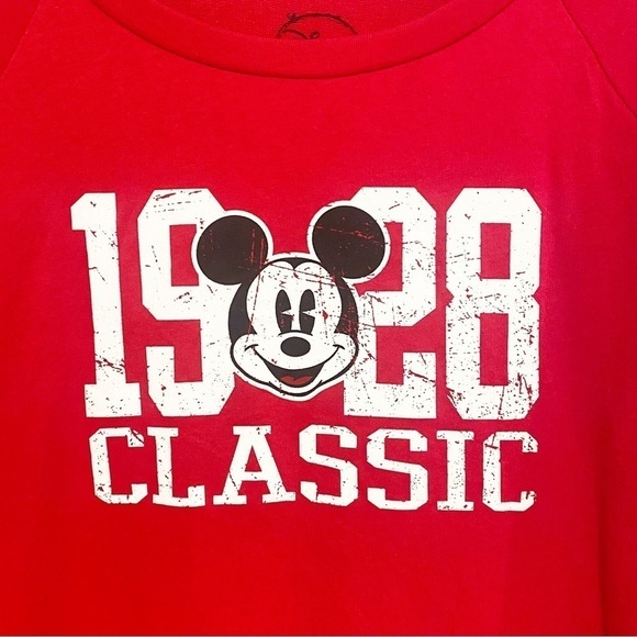 Disney | Mickey Mouse Lightweight Sweatshirt Long Sleeve Red Size XL - Picture 6 of 8